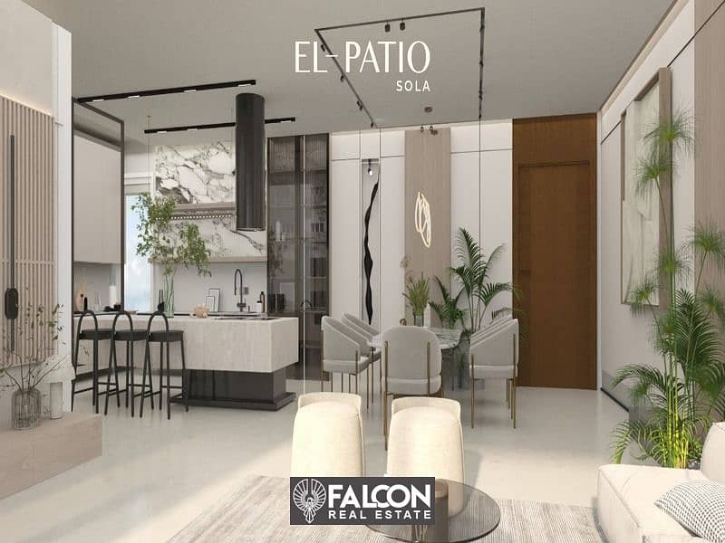 Without a down payment and at the first offer price in the new La Vista project Patio Sola, I own an apartment of 150 meters on Suez Direct Road. . . . . . 4