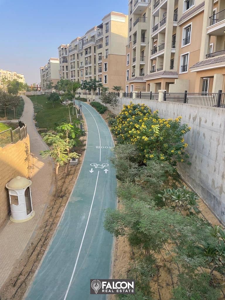 with 42% cash discount apartment Corner View on a green area in Sarai Compound in front of Madinaty 1