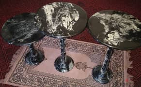 ترابيزات رخام  . Marble side table set 0