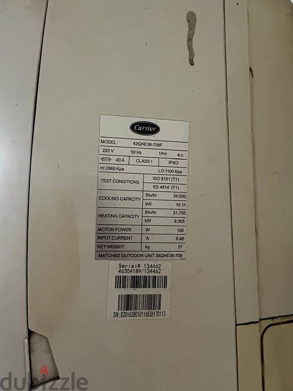 Used Carrier Air Conditioner 0