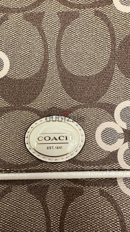 Coach Beige + White Clover Bag 4