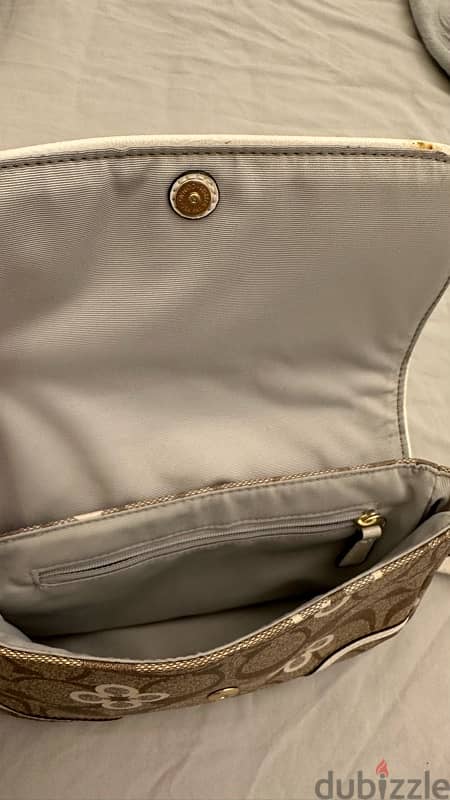 Coach Beige + White Clover Bag 6