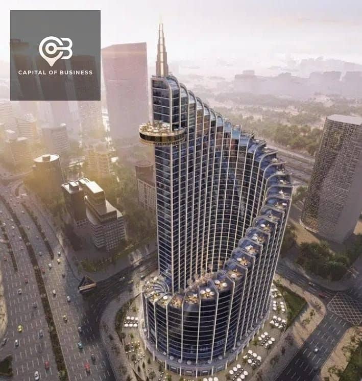 مكتبك دلوقتي بمقدم 10% فقط بتشطيب ممتاز  ب East Tower فيو مباشر علي البرج الايقوني بالعاصمه الاداريه الجديده 3