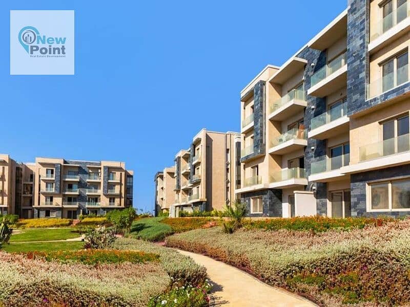 Receive immediately a ground floor apartment in Garden Prime Location for sale in Galleria Compound next to Mivida 2