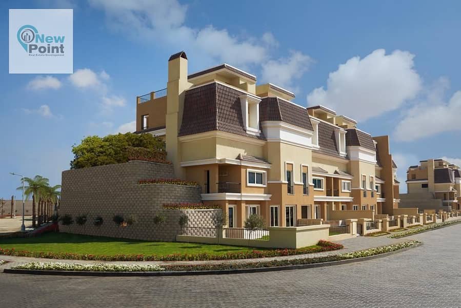 With a 42% discount, own a 5-bedroom villa with Madinaty in Sarai Compound in Mostakbal City 2