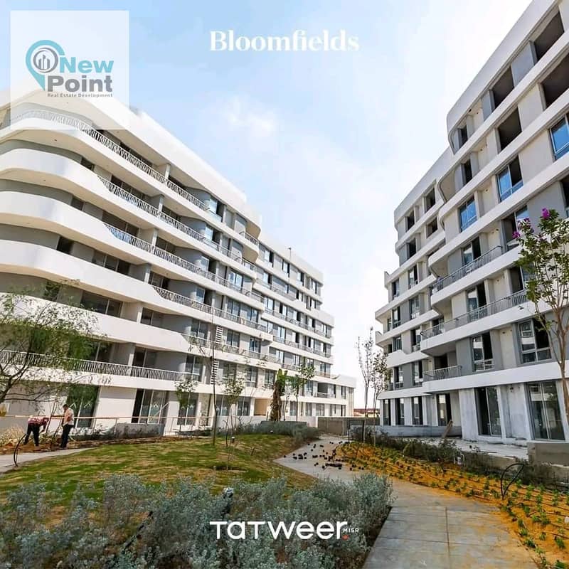 Take advantage of the offer | 10% down payment and 10 years installments | Fully finished apartment with one-year delivery in New Cairo | Bloomfields 3