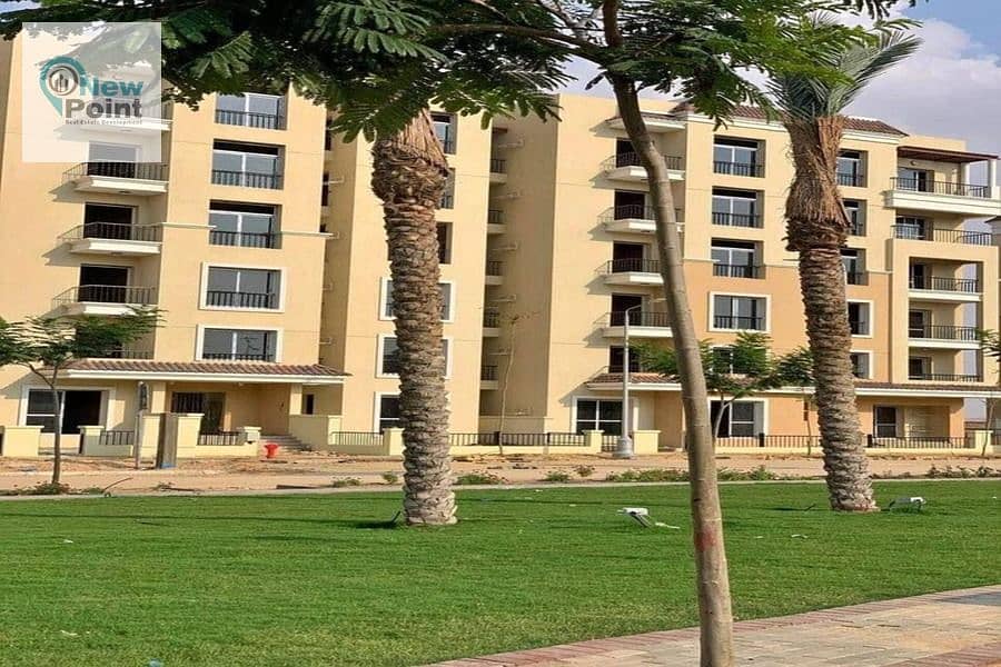 بخصم 42% على الكاش دوبلكس 210 متر بجاردنفي كمبوند سراي  Sarai Compound 9