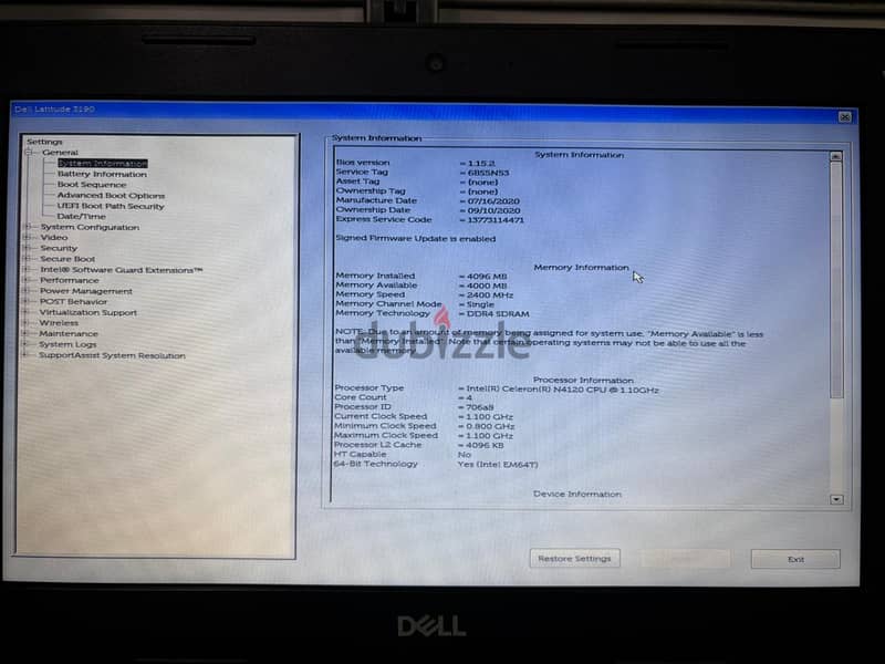 dell latitude e3190 أستيراد خارج 5