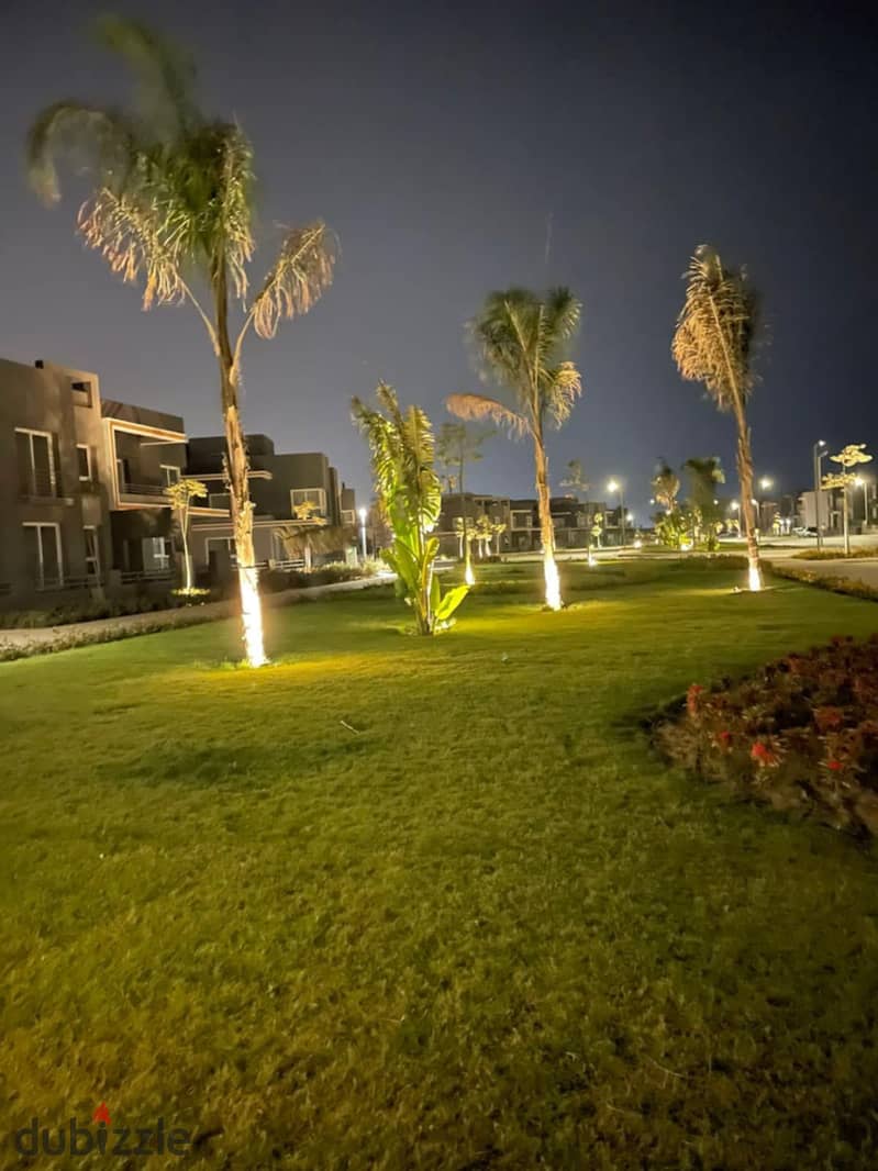 Apartment for sale in installments in October, semi-finished, in Kian Al Emara Compound, ground floor and two floors, the compound has full services | 4