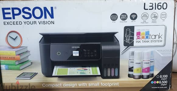 برنتر Epson طباعة حبر وألوان للمنازل والمكاتب كالجديدة