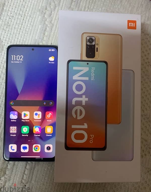 Redmi note 10 pro 8/128 حاله ممتازه بالعلبه 2