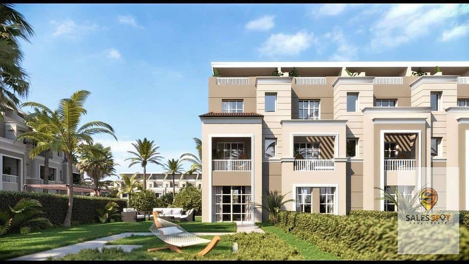 Own a villa ((3 floors)) for sale, all overlooking the view, at a special price in the heart of Mostakbal City, and also with a 42% cash discount in T 5