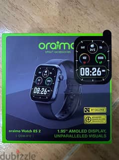 2 oraimo Watch ES ساعة ذكية 1.95 بوصة AMOLED IP68