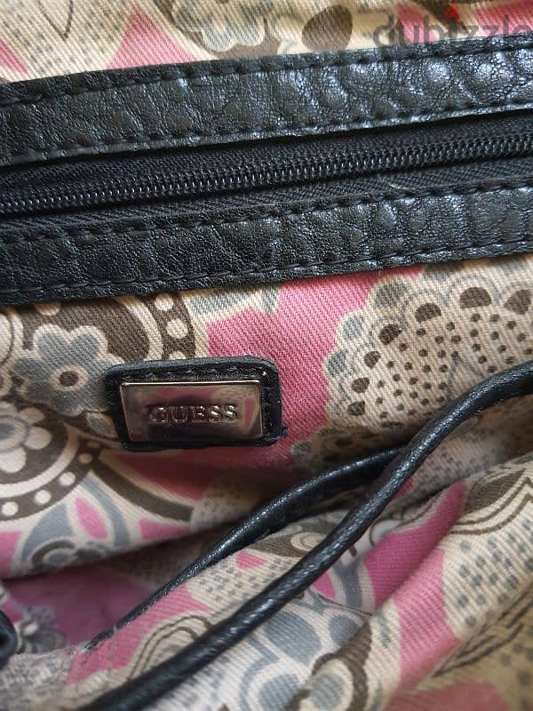 Original true leather Guess large bag as new 4