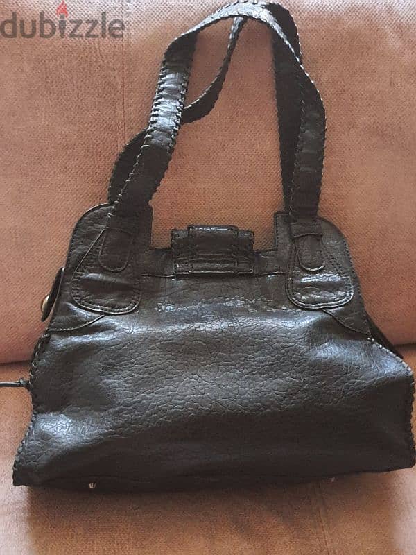 Original true leather Guess large bag as new 5