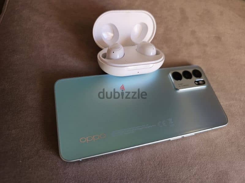 هاتف Reno 6 5G و سماعه OPPO AirPods ENCO 0