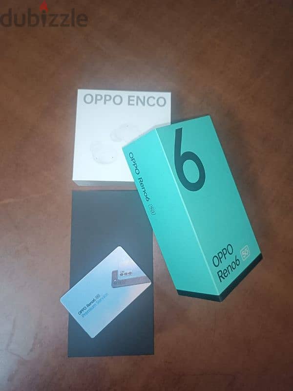 هاتف Reno 6 5G و سماعه OPPO AirPods ENCO 2