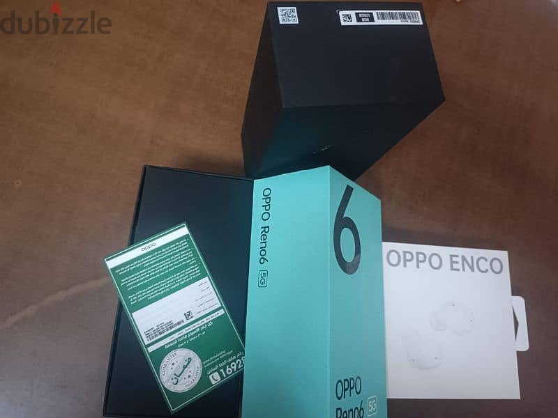 هاتف Reno 6 5G و سماعه OPPO AirPods ENCO 6