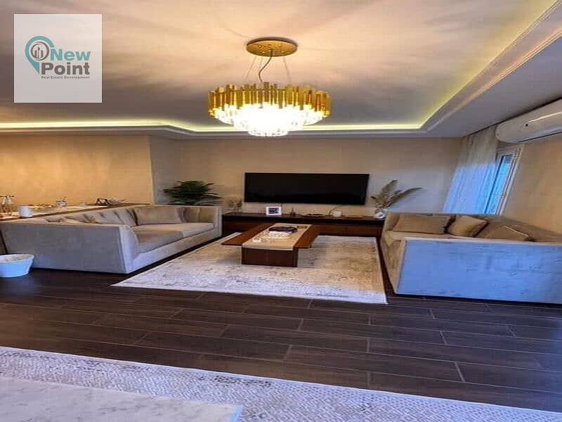 Fully Finished Apartment with a distinctive view for sale in Rosail Compound, New Cairo 3