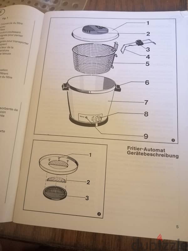 New unused fryer without box جديدة  وغير مستعملة بدون كرتونة 1