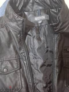 kenneth cole reaction leather jacket medium