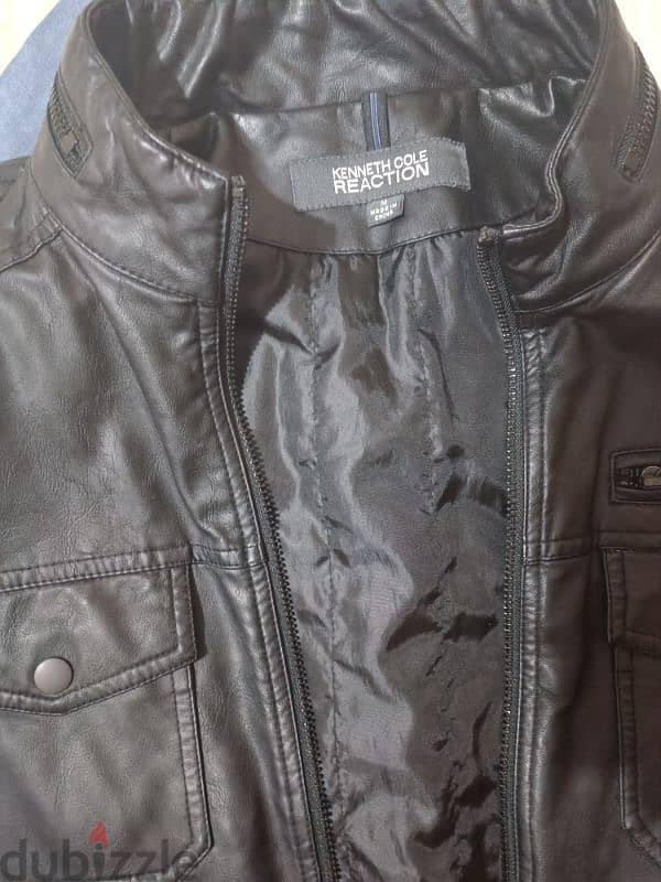 kenneth cole reaction leather jacket medium 0