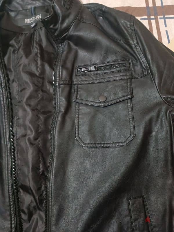 kenneth cole reaction leather jacket medium 1