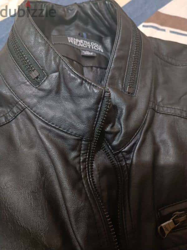 kenneth cole reaction leather jacket medium 4