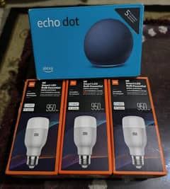 amazon alexa echo dot 5th and Xiaomi smart led bulb 0