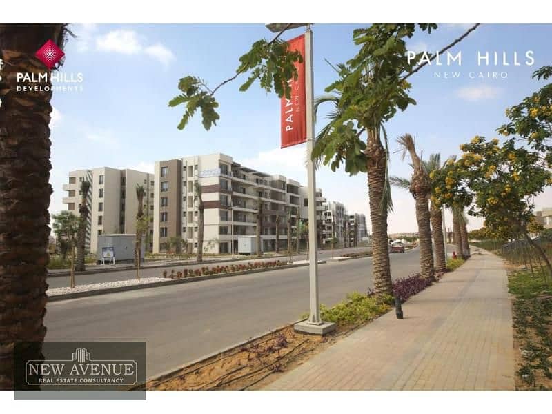 5th Floor Apartment in Palm Hills New Cairo, Core & Shell, Delivered, BUA 184sqm,3 Bedrooms,3 Bathrooms 4