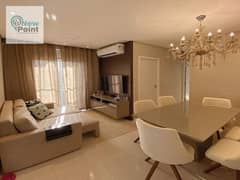 For sale, a 3-bedroom apartment, fully finished with AC's and a kitchen, in the R7 area in the Administrative Capital, with a French-style de 0