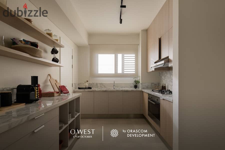 Apartment for sale 169m ultra super - 3 minutes from Mall of Egypt in O West Orascom 3