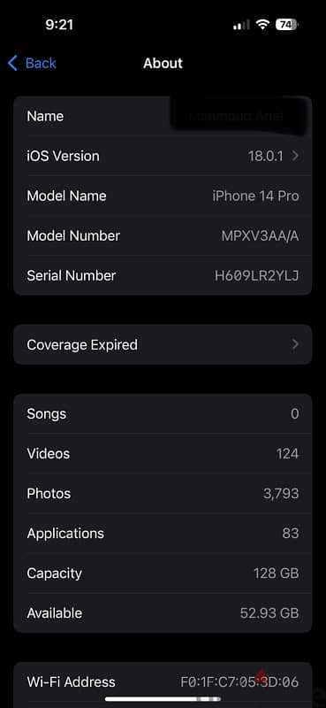 iphone 14 pro 128GB 7