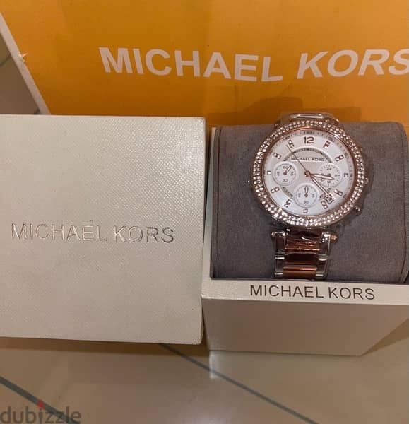 Micheal Kors Watch-Rose gold in silver 2