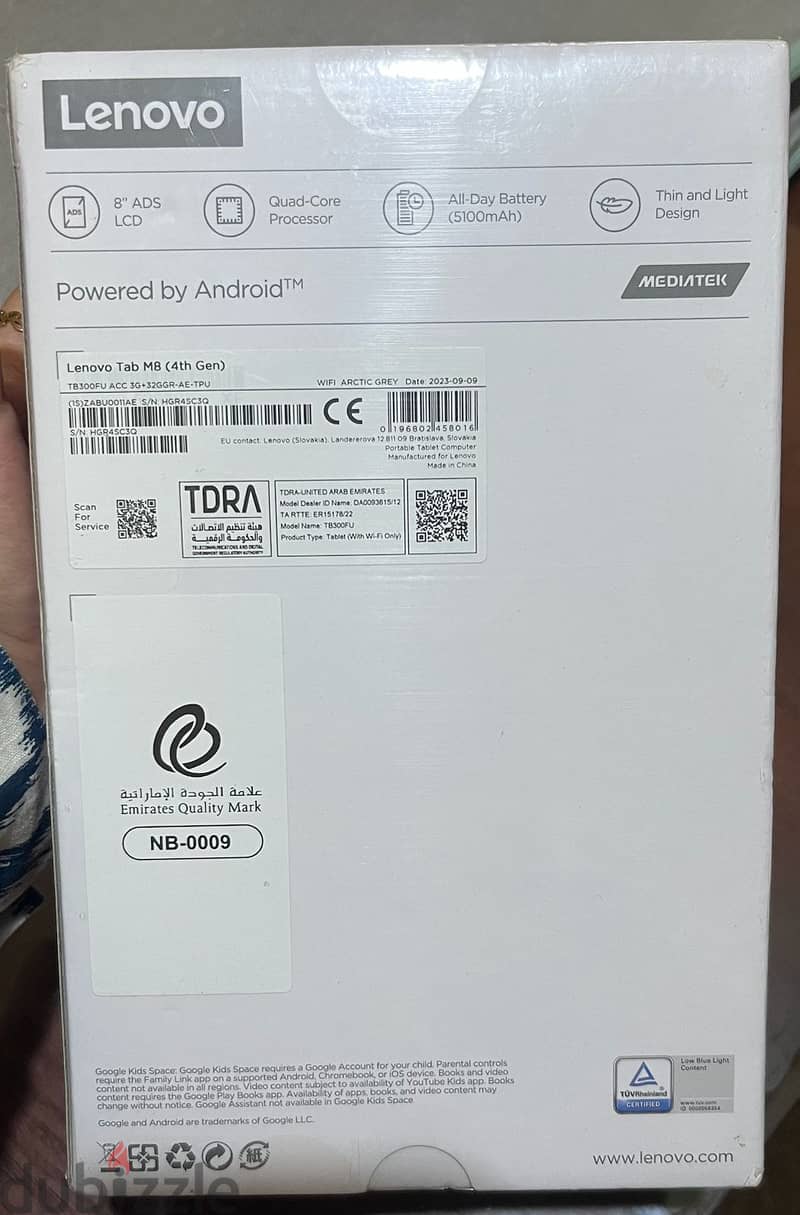 Lenovo Tap M8 + Clear Case 10