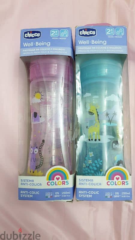 Chicco  baby 2 bottle عدد ٢ ببرونه شيكو جديده 2