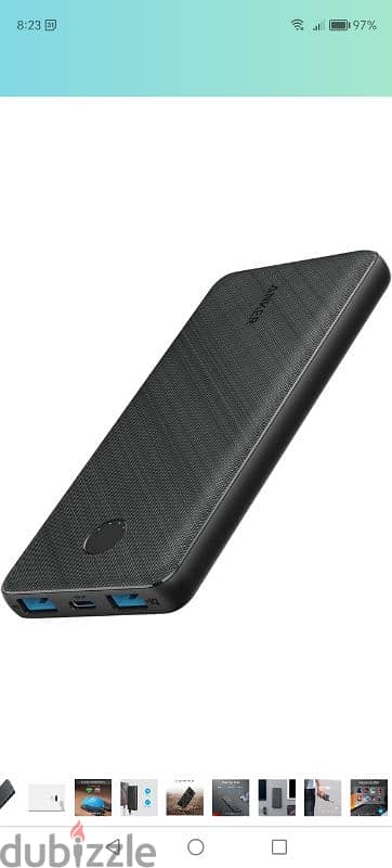 Powerbank Anker Power Bank باور بانك 10,000 MAH Model: Powercore III 1