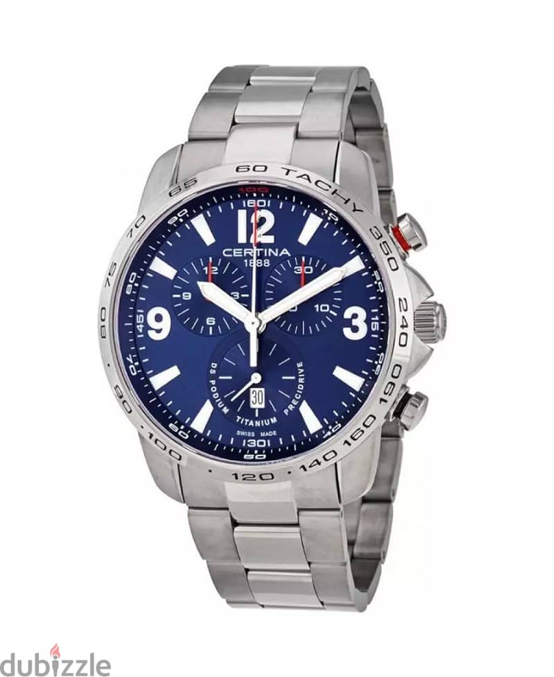 CERTINA Men Analog Quartz Classic Dress Blue Dial Waterproof 1