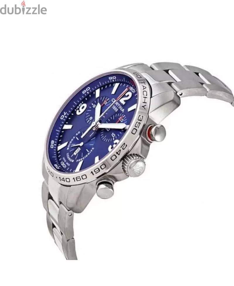 CERTINA Men Analog Quartz Classic Dress Blue Dial Waterproof 3