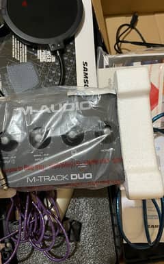 Microphone Samson C03 + M- Audio M- Track DUO 0