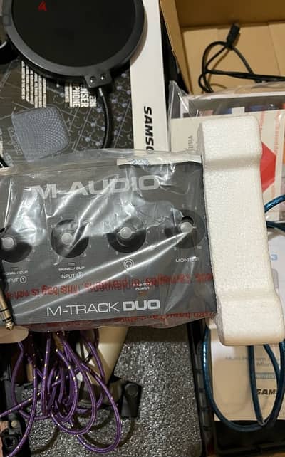 Microphone Samson C03 + M- Audio M- Track DUO