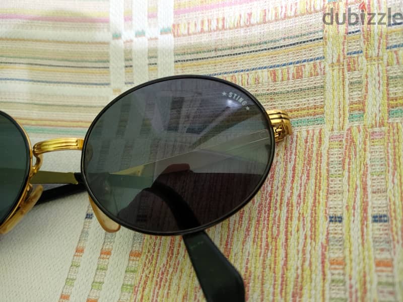 نضاره نظاره ستينج إيطالي أصليه Sting sunglass orignl italy gold plate 1