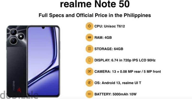 Realme Note 50 0