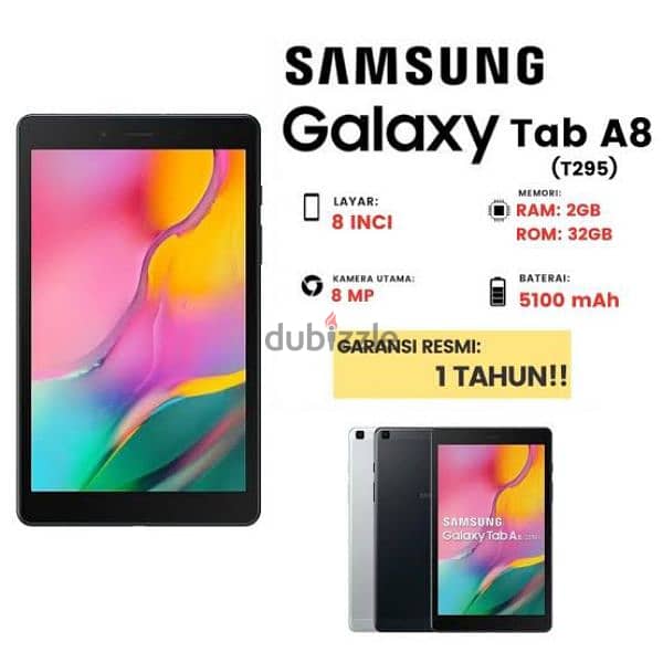 samsung tab A295 8" with box 1