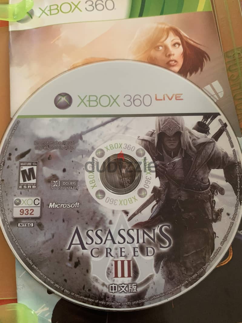 4 games up for sale: 3 xbox 360 games, and 1 Ps4 game 3