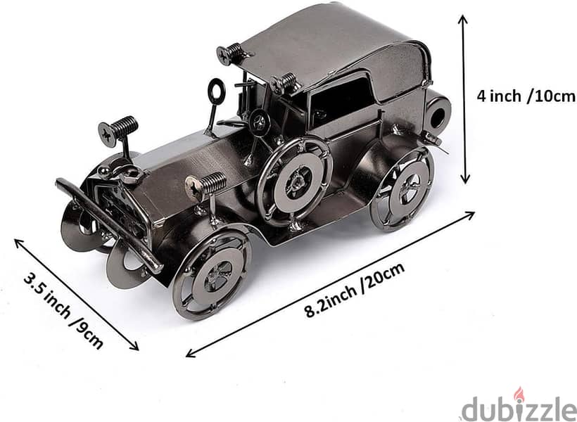 ديكور سيارة كلاسيكية مصنوعة يدوياً بالكامل من المعدن 6
