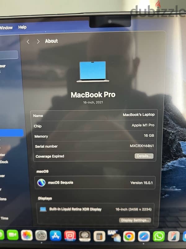 MacBook Pro 16 inch M1 Pro 2021 2