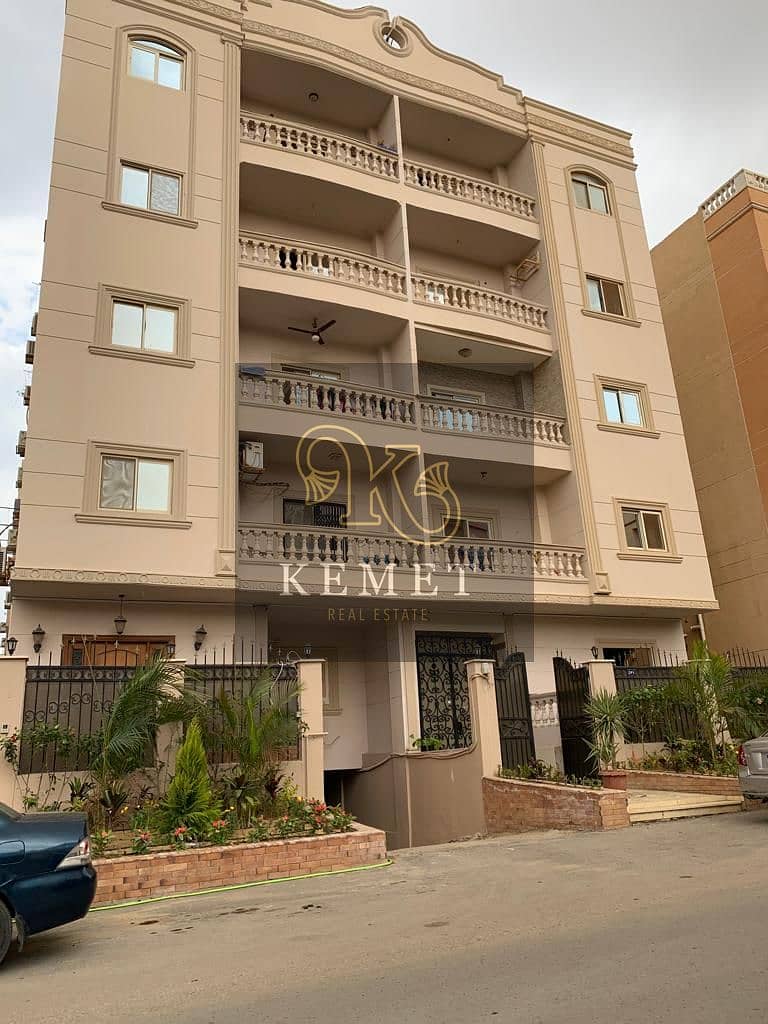 Apartment for sale, ready to move, area of ​​190 square meters, fully finished, in Al Narges Buildings, Fifth Settlement 1