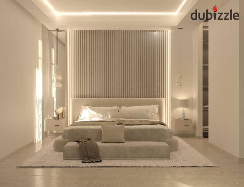 Fully-furnished penthouse with a double view in the heart of Sheikh Zayed, available for installment over 8 years. 2