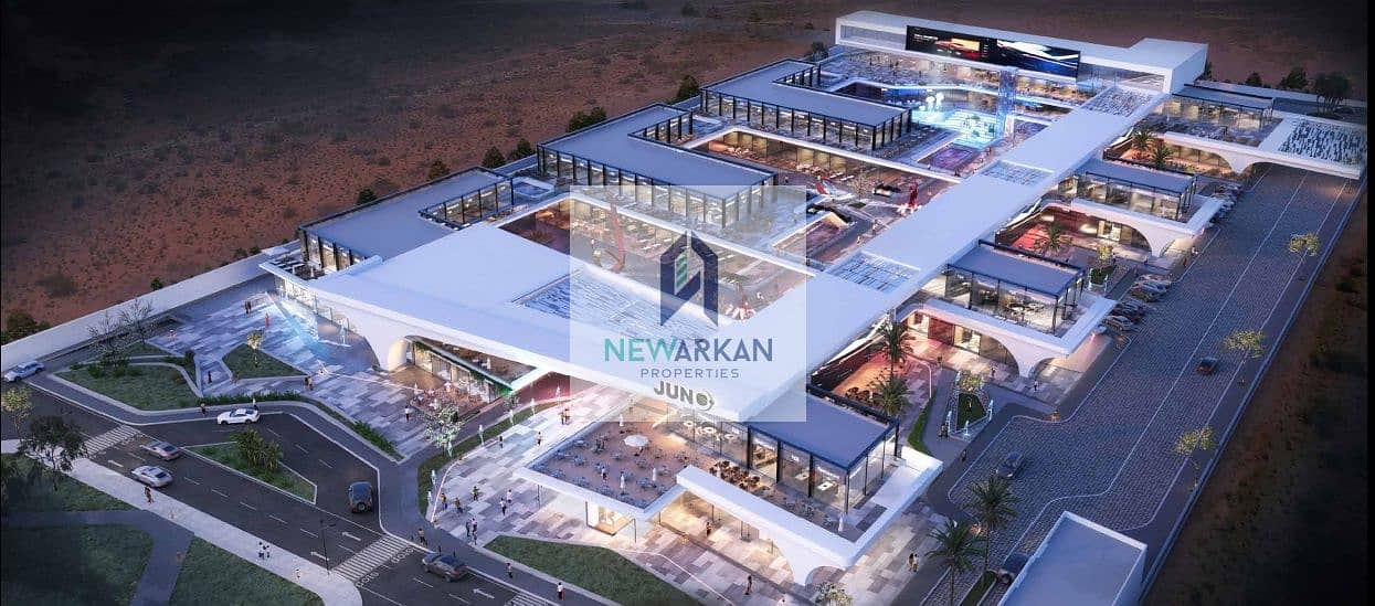 Invest and own a shop ground floor with only 785K advance, On the new tourist route in Sheikh Zayed 8